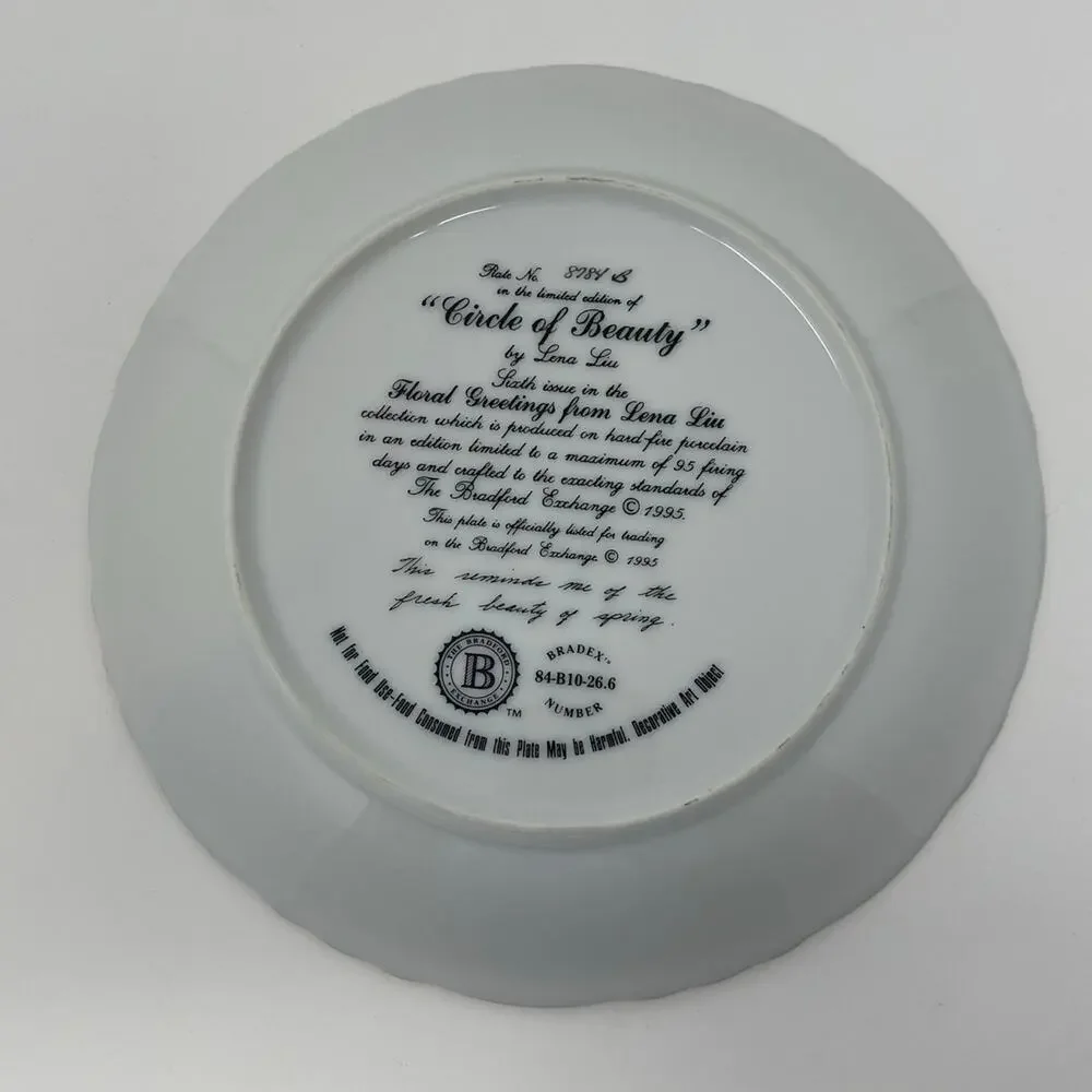 Circle of Beauty by Lena Liu Floral Greetings Collector Plates